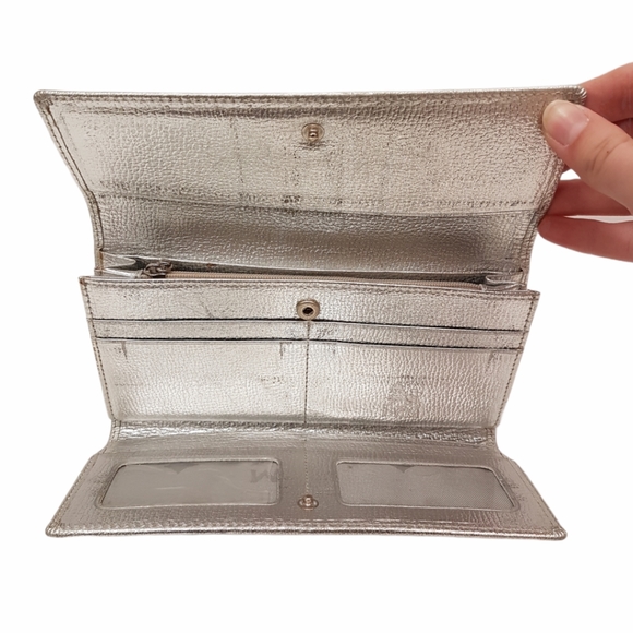 Mcm Munchen Stripe Leather Wallet - Picture 3 of 4